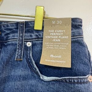 Madewell Indigo Curvy Vintage Flare Jeans